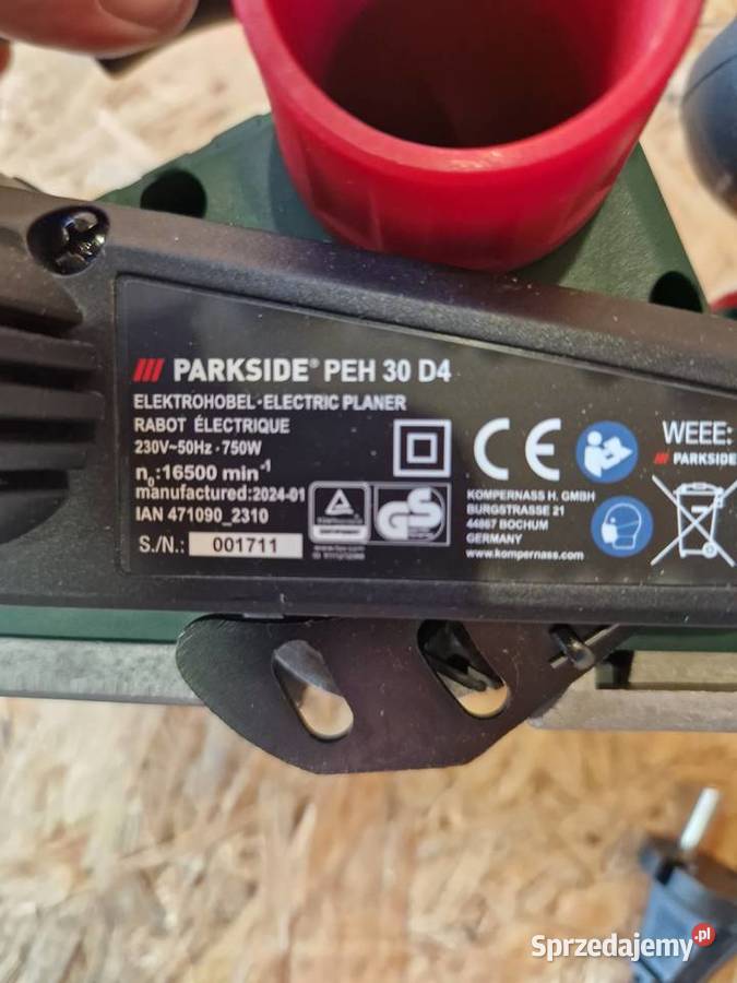Strug elektryczny Parkside PEH 30 E5 750 W Głogowa
