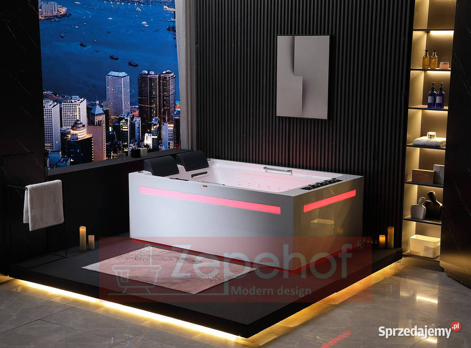 WANNA Z HYDROMASAŻEM 185x120x65DYSZE OBROTOWE Grabówka