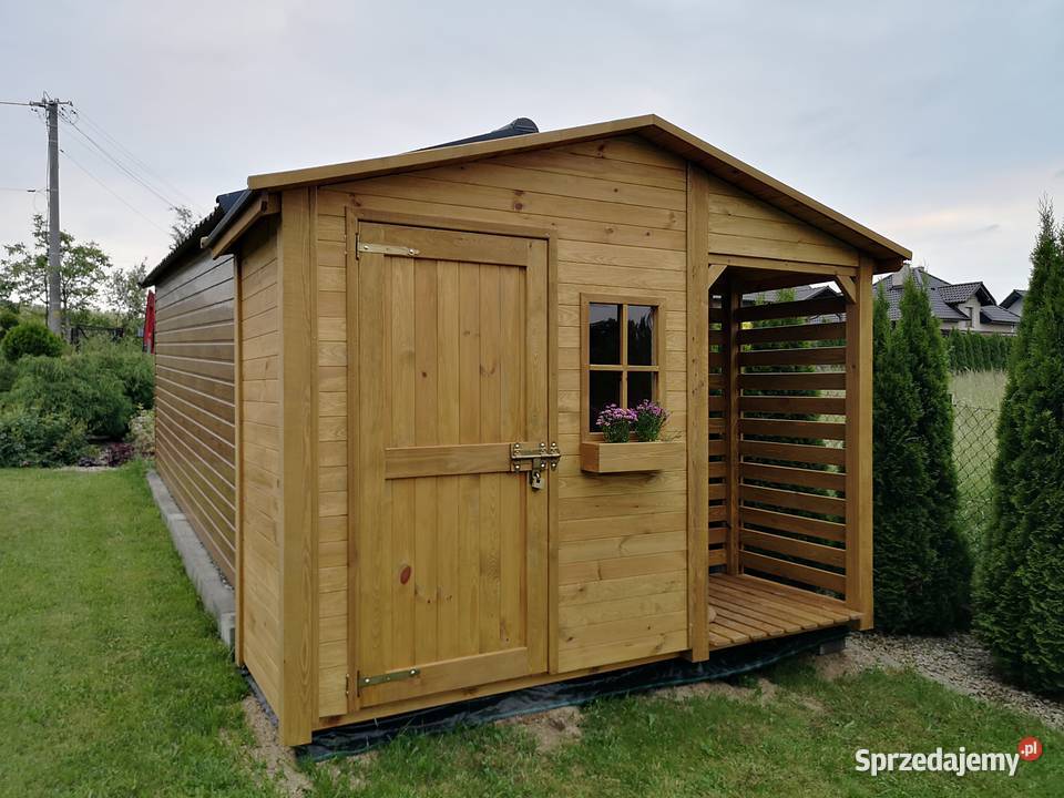 Drewutnia 114 x 11m domek 2 x 11m z dach Kalety