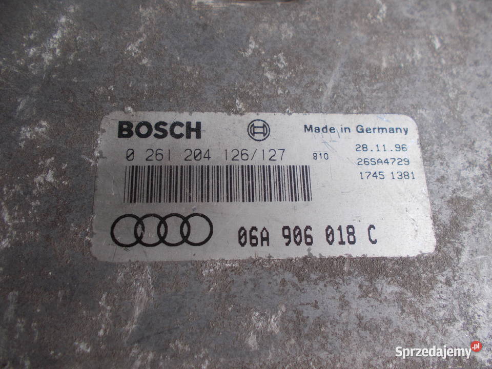 audi A3 18 20v AGN komputer 0261204126 sterownik Zamość