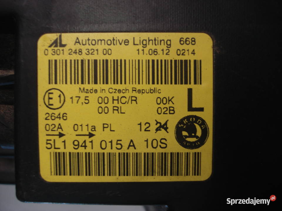 Lampa przednia Skoda YETI lewa prawa reflektor Ostrów Mazowiecka