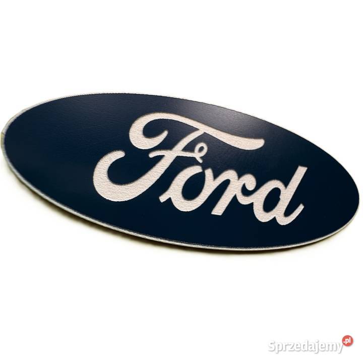 Emblemat Ford 60x24mm niebieskobiały naklejka Radom