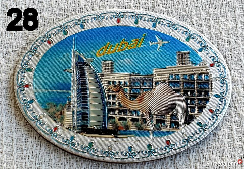 Magnes magnez na lodówkę ZEAUAEDubajEmiraty Pozostałe Kobyłka