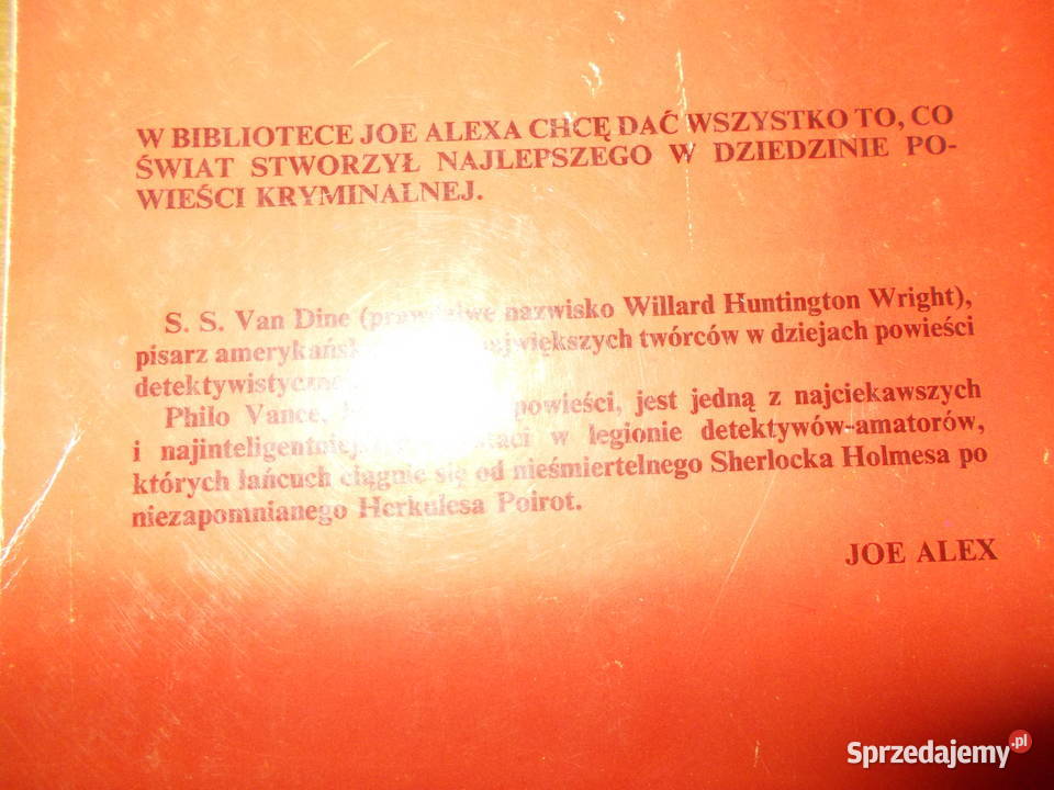 S S Van Dine Skarabeusz i śmierć Głubczyce