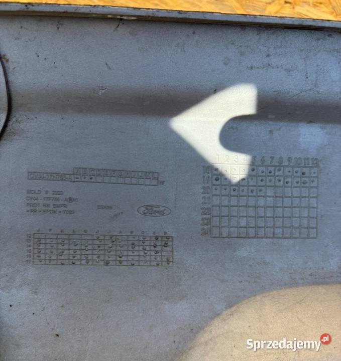 Spoiler pod zderzak tyl tylny kuga 2 II mk2