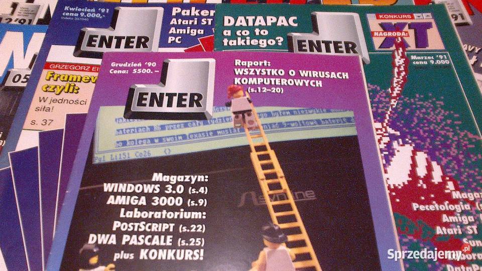 Czasopismo ENTER zerowy i roczniki 91 92 93 Szczecin