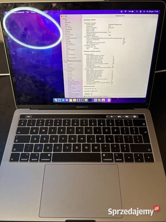 Apple MacBook Pro 13 i5 16GB RAM 128GB SSD Touch łódzkie Łódź