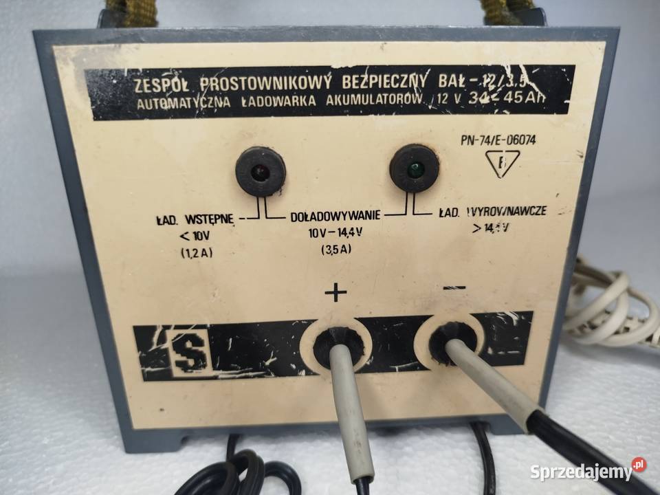 Zespół prostownikowy bezpieczny BAŁ 12v35A Zgierz sprzedam