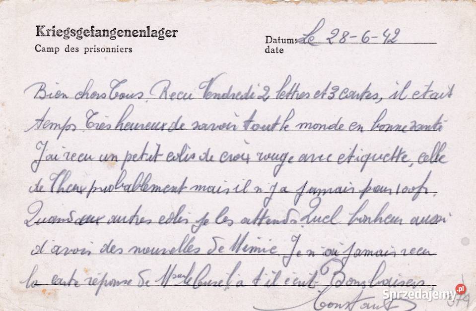 Stalag VIII A niemiecki obóz jeńców wojennych z Pocztówki i karty telefoniczne dolnośląskie Zgorzelec