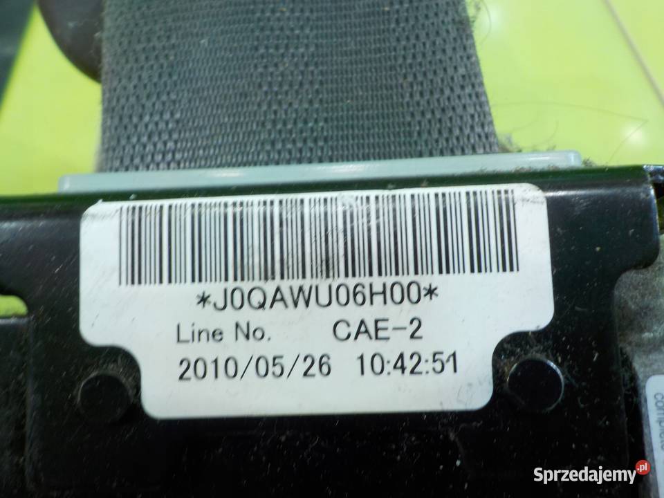 HONDA INSIGHT II 10r 5D pas bezpieczenstwa prawy osobowe mazowieckie Suków