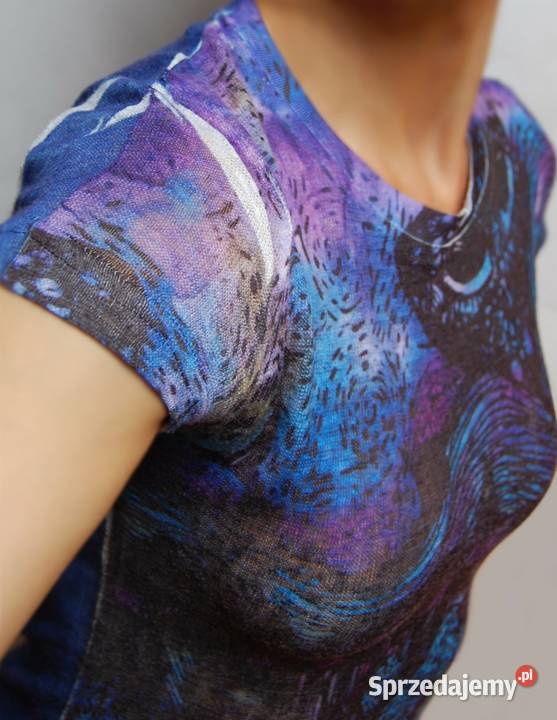 Roberto Verino tshirt damski print grafika XS lubelskie Lublin