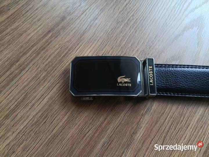 Pasek skórzany męski Lacoste do garnituru i na podlaskie Białystok