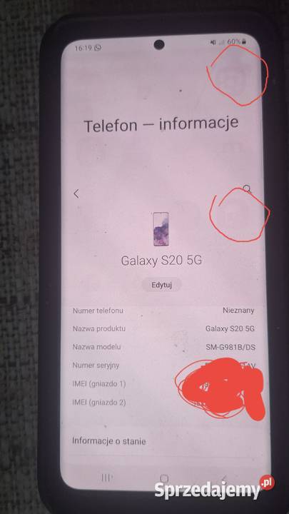 Samsung Galaxy S20 używany Samsung śląskie Chorzów