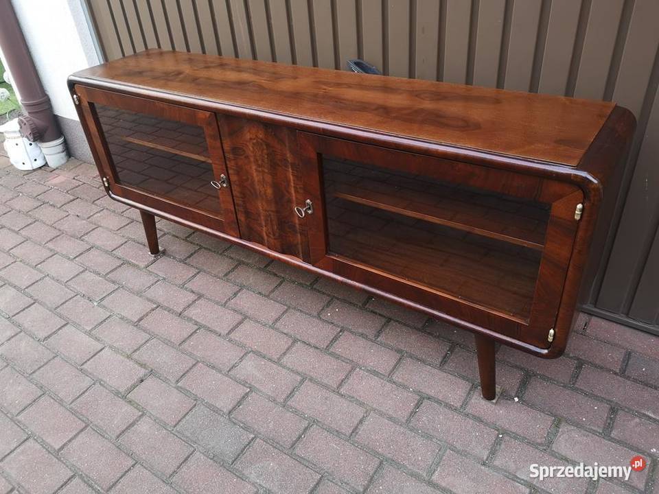 Komoda ARTDECO Orzech RTV Niska Unikat 155 Stara