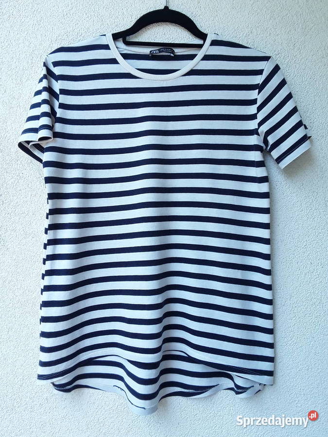 Casualowa bluzka w stylu marynistycznym r S ZARA Warszawa
