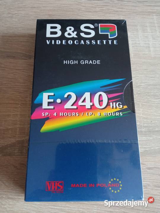B&S HG E-240 nowa kaseta VHS 8 godzin w LP !!!