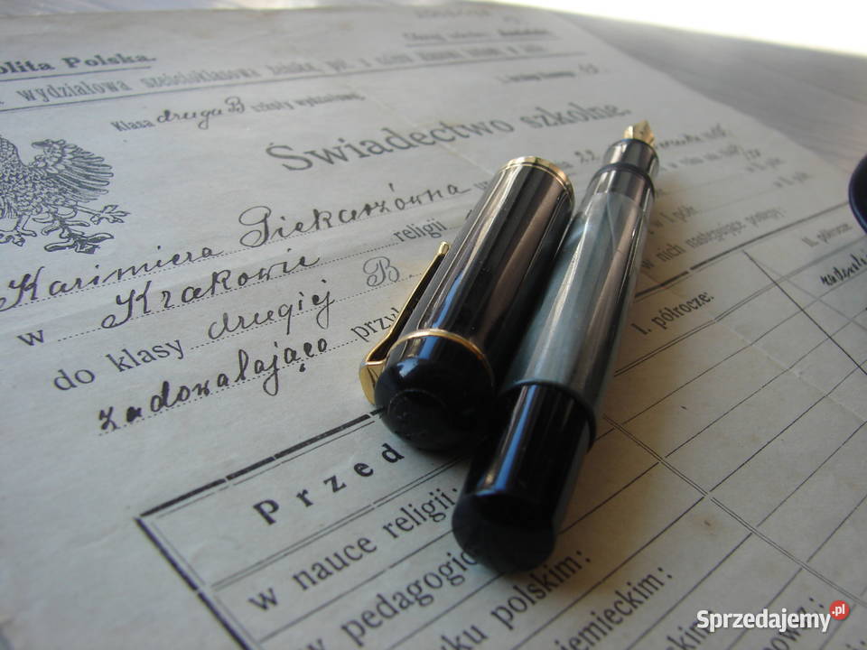 Pelikan 250 stare pióro wieczne z eleganckim Antyki Warszawa