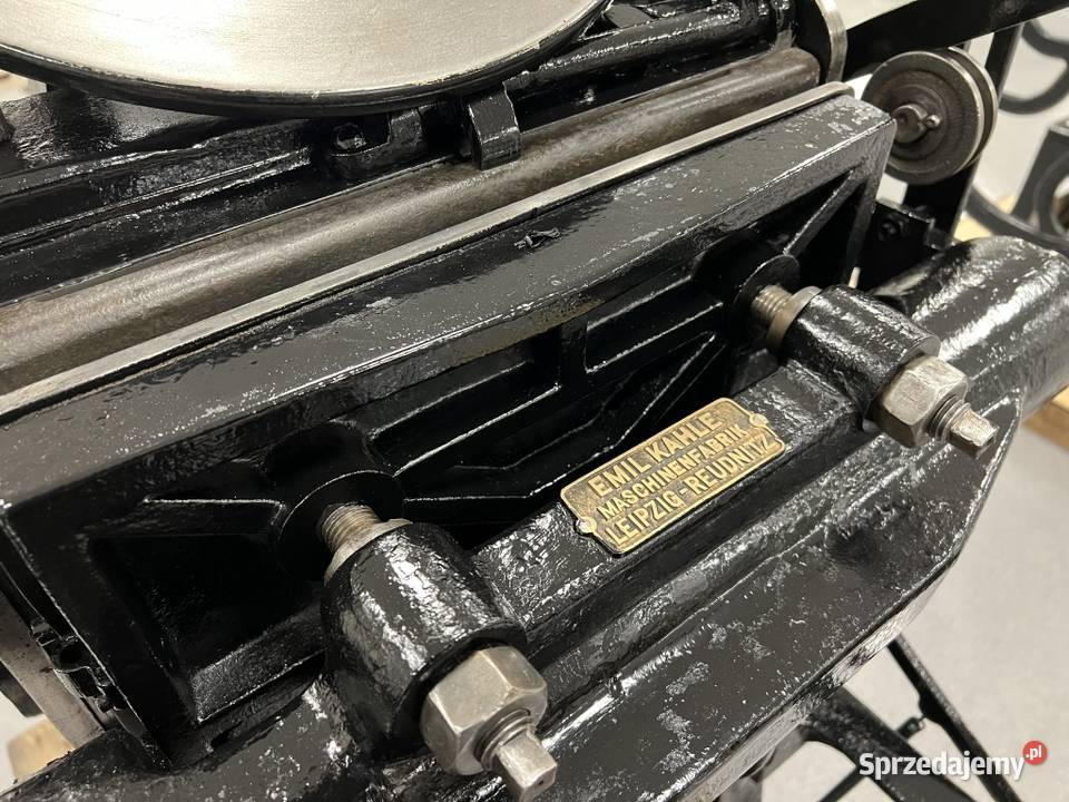 Maszyna typograficzna pedałówka Emil Kahle