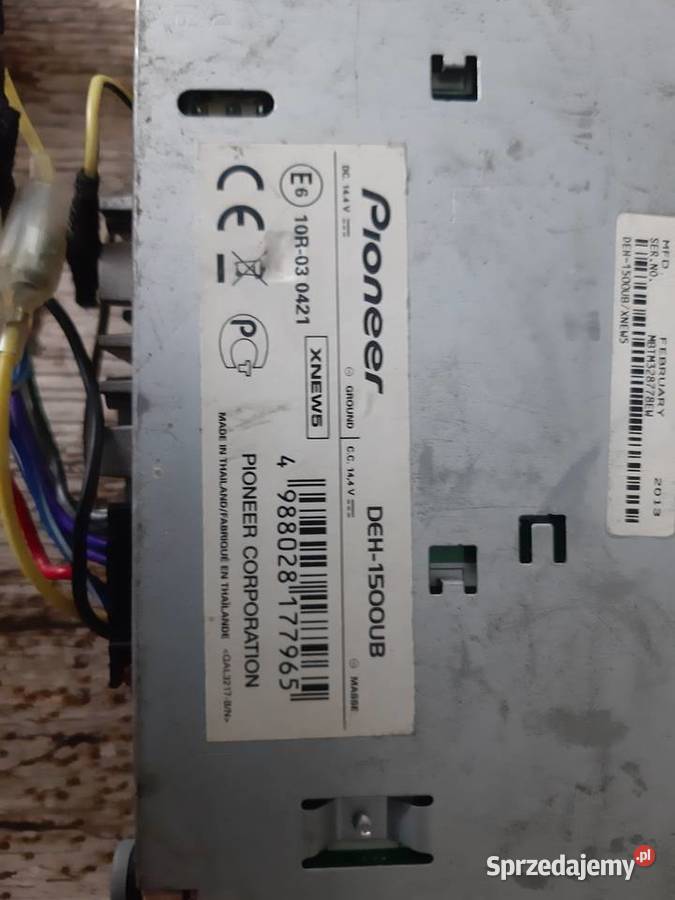 Radio Pionieer DEH1500UB USB AUX lubelskie Chodel sprzedam