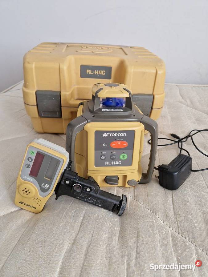 Niwelator obrotowy Topcon RLH4C detektor LS80 Łagów