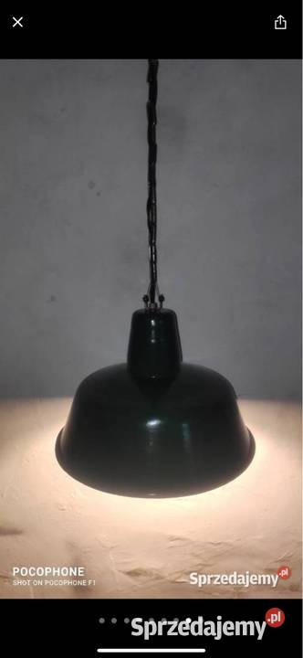 Lampa wisząca retro OBs2 zielona Gliwice
