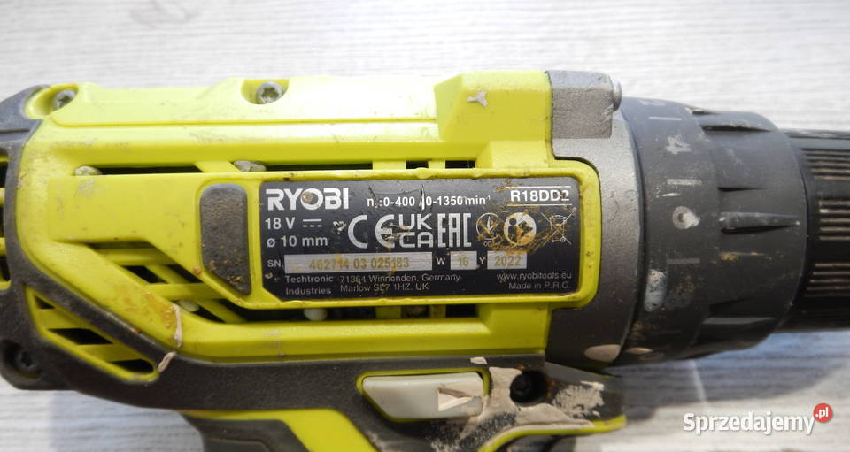 Wkrętarka Ryobi R18DD2 3 x aku ładowarka