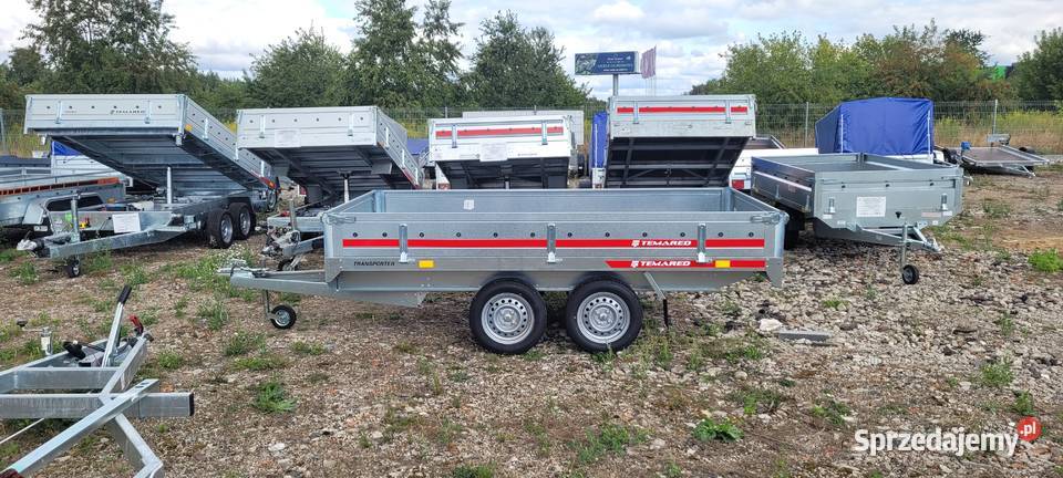 Przyczepka platforma 3x15 TEMARED tandem 750DMC