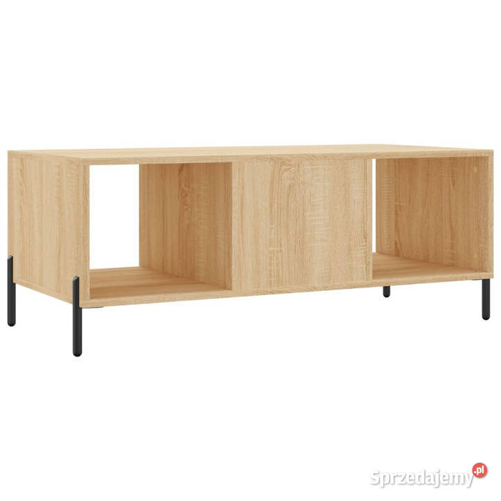 Stolik kawowy dąb sonoma 102x50x40 materiał Warszawa