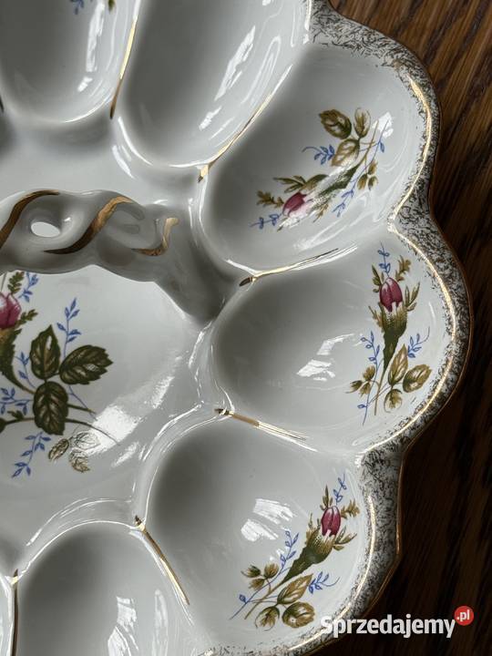 Porcelanowy talerz na jajka Lublin
