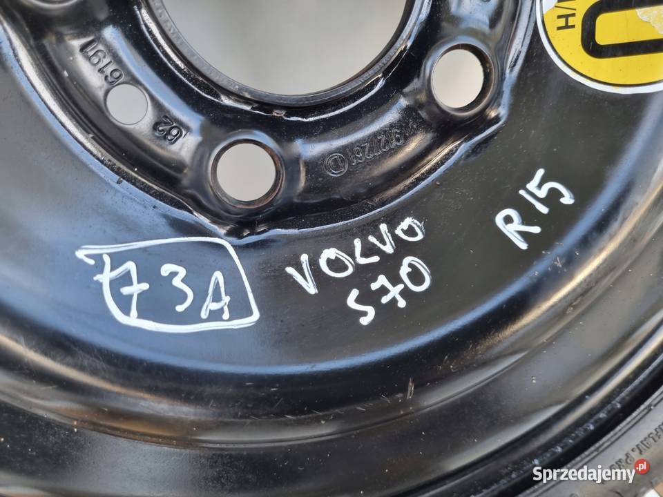 KOŁO ZAPASOWE DOJAZDOWE 11570 R15 Volvo S70 V70 lubelskie Rudka sprzedam