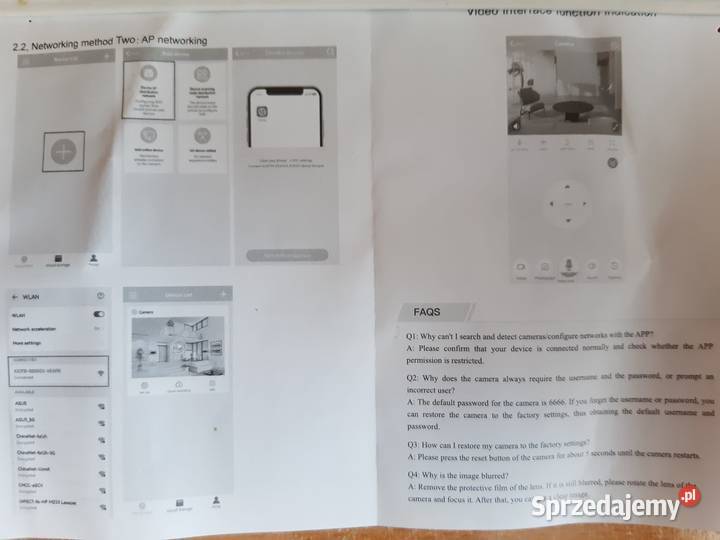 Kamera wifi obrotowa wewnętrzna