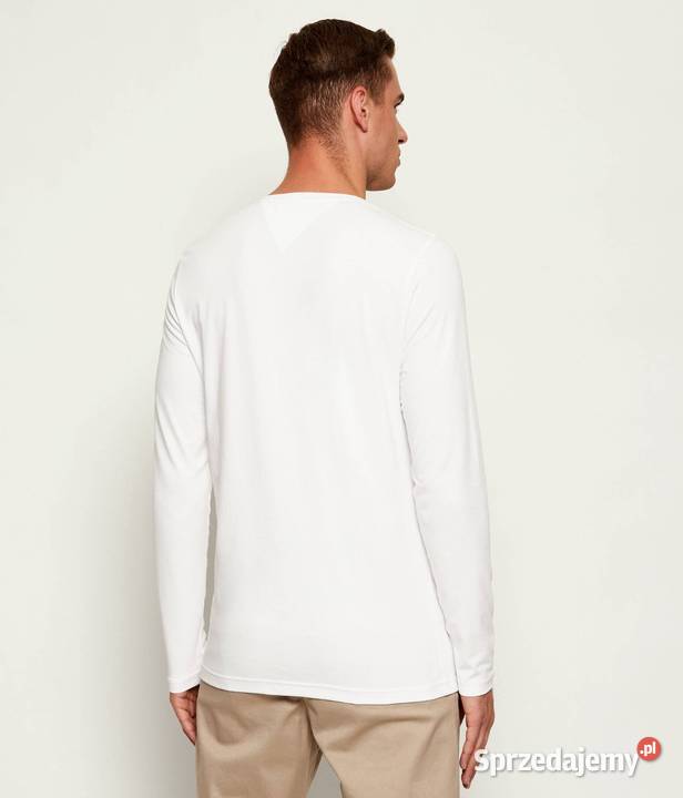 Longsleeve Tommy Hilfiger najwyższa jakość biały Odzież codzienna Białystok