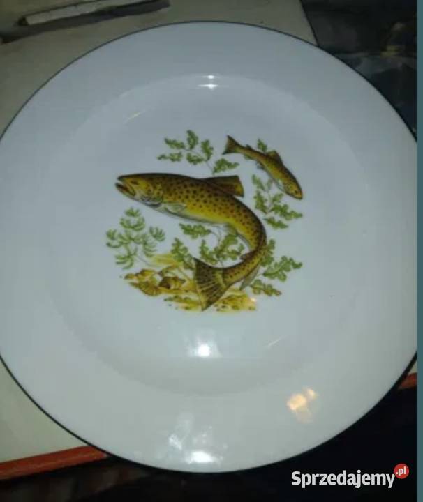 Talerzyki motyw ryb porcelana wunsiedel bawaria lubelskie Puławy sprzedam