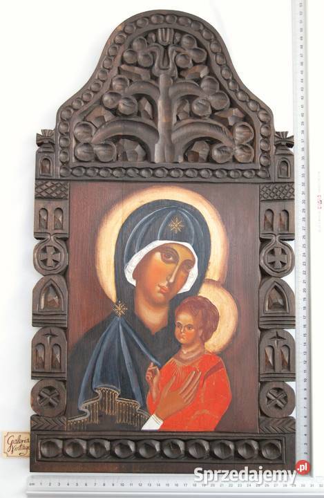 Matka Boża z Dzieciątkiem Jezus ręcznie pisana Lublin