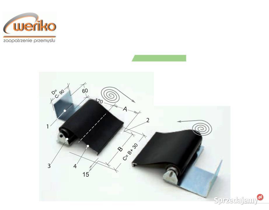 Roloosłona na śruby i wałki tokarki typ PAT