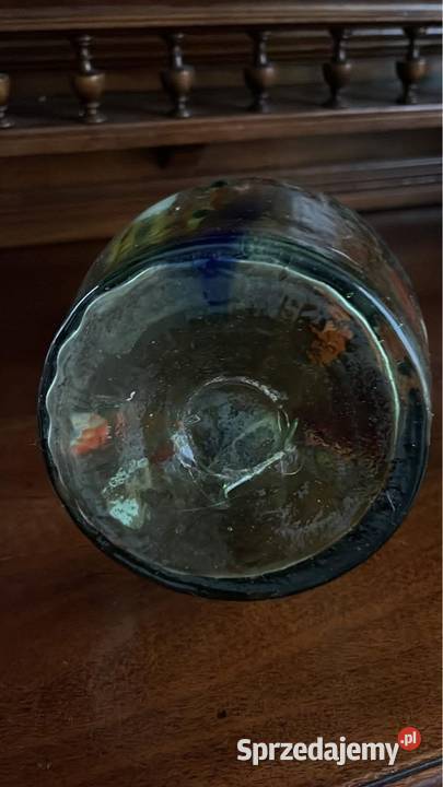 Dzbanek szklany Szkło kolorowe Czasy Prl Gdańsk