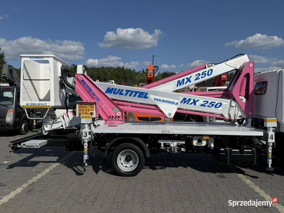 Nissan Cabstar Podnośnik Koszowy Zwyżka Multitel manualna Widełki