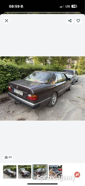 MrcedesBenz W124 23 BenzynaGaz 1991 2300cm3 Kielce
