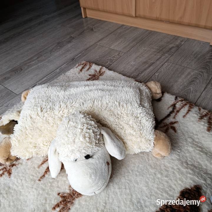 składanka poduszka owieczka kremowa