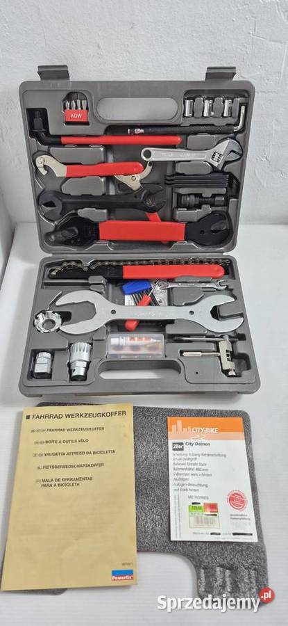 Nowy Zestaw Narzędzi Rowerowych Powerfix Walizka Biłgoraj