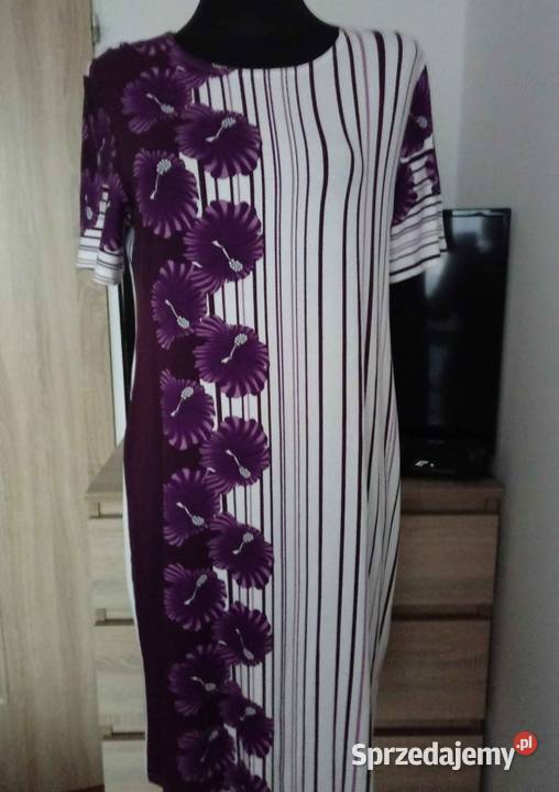 nowa sukienka damska XLXXXL fioletowy Chrzanów