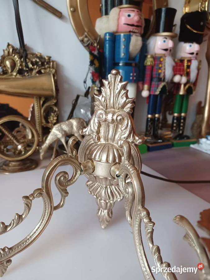 Kinkiet mosiężny Mosiądz Kolekcja Poznań