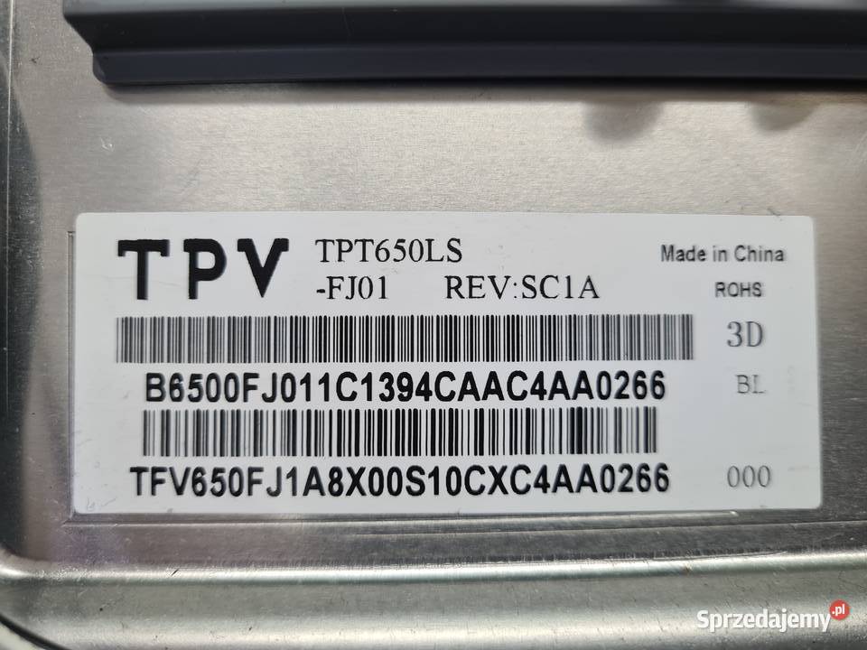 Matryca TPT 650LSFJ01 sprzedam
