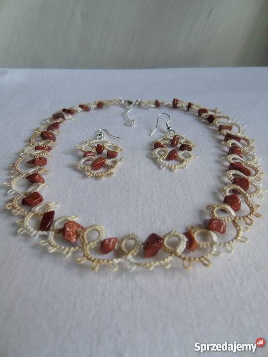 Biżuteria Frywolitkowa Naszyjniki Biżuteria dla Pań Wiśniowa