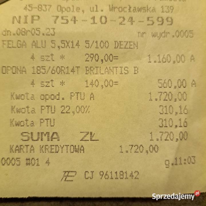 Opony całoroczne 1856014 firmy nexen z felgami opolskie Opole