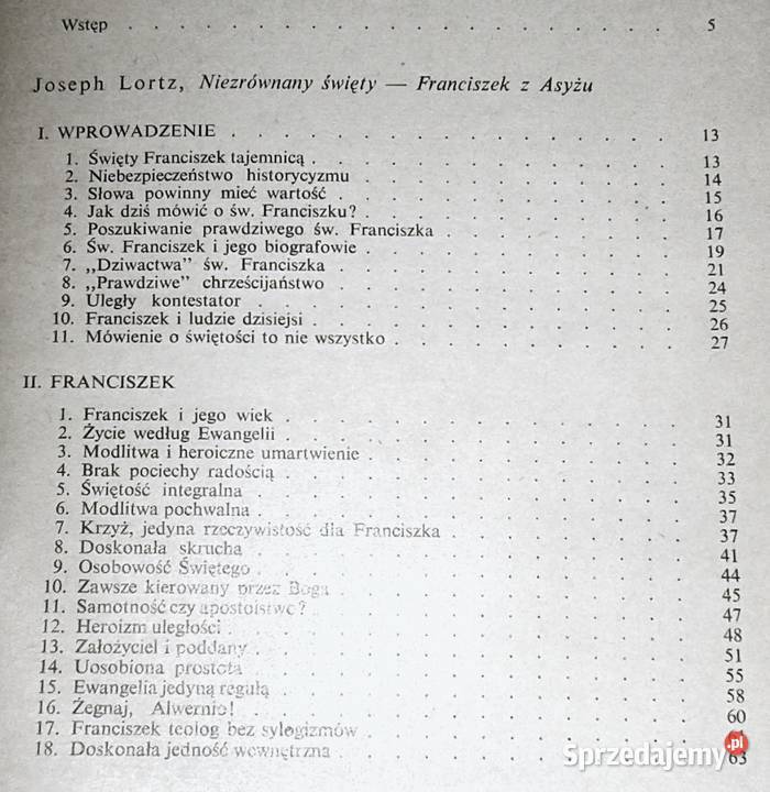 Święty z Asyżu Joseph Lortz Walter Nigg Chełm