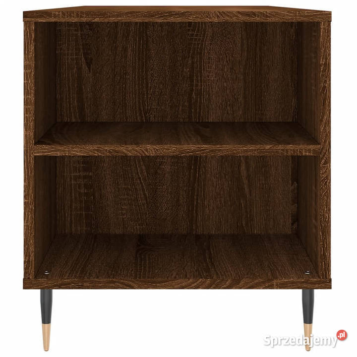 Stolik kawowy brązowy dąb 102x445x50 WM830995 mazowieckie Warszawa