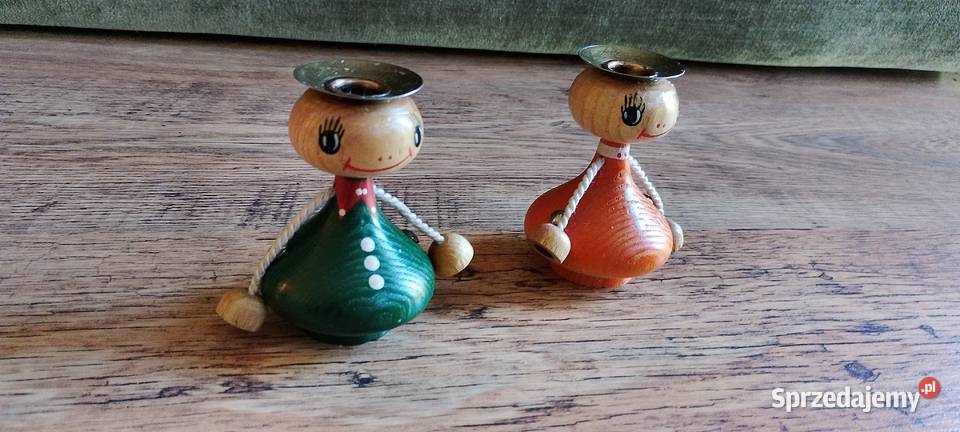 Kultowe Świeczniki Vintage Erzgebirge Magnesy