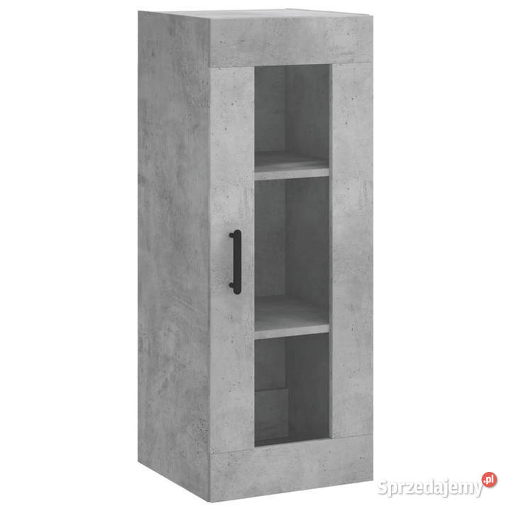 Wysoka szafka szarość betonu 345x34x180 mazowieckie Warszawa