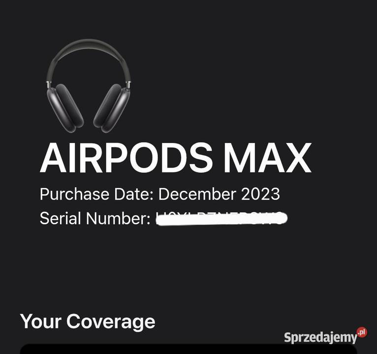 Słuchawki Apple AirPods Space Grey oryginalne